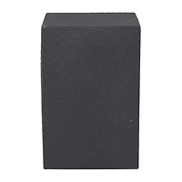 Black Contemporary Garden Stool, 17" x 17" x 24"