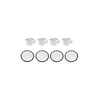 Mini White & Black Dinnerware Set by Make Market®