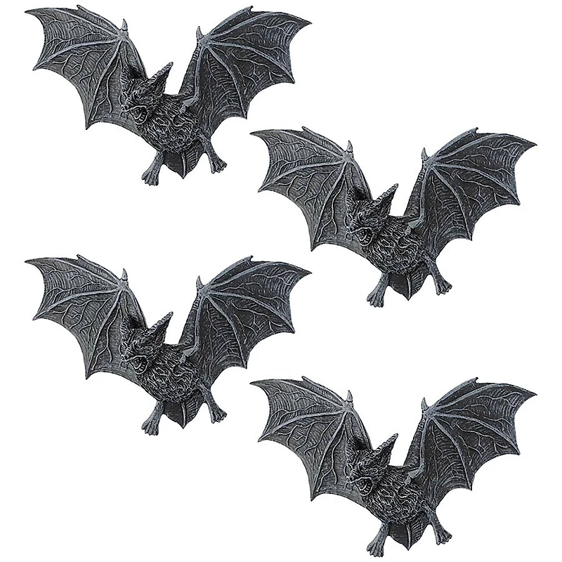Design Toscano 4" The Vampire Bats of Castle Barbarosa Wall Sculpture Set, 4ct.