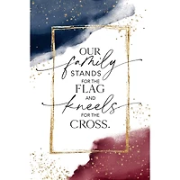 Our Family Stands Plaque