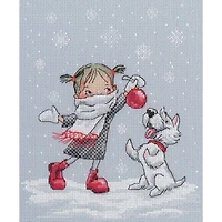 RTO Dancing With Snowflakes Cross Stitch Kit
