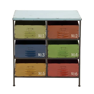 29'' Multi-Colored Industrial Metal Storage Unit