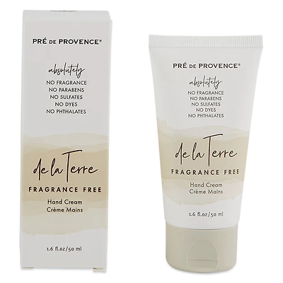 European Soaps Unscented De La Terre Hand Cream, 50mL