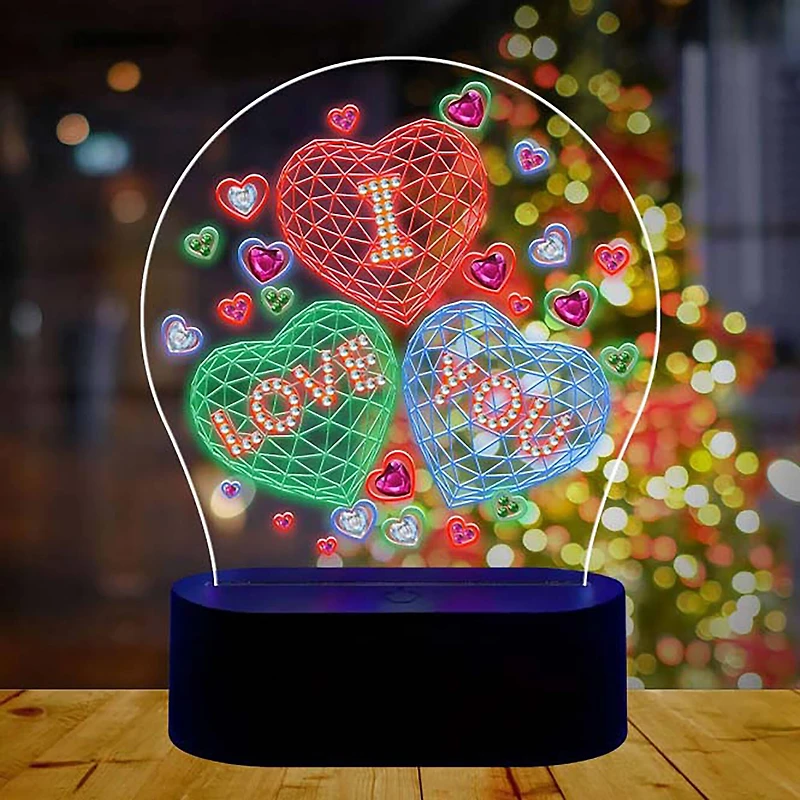 Sparkly Selections I Love You 3D Lamp Diamond Painting