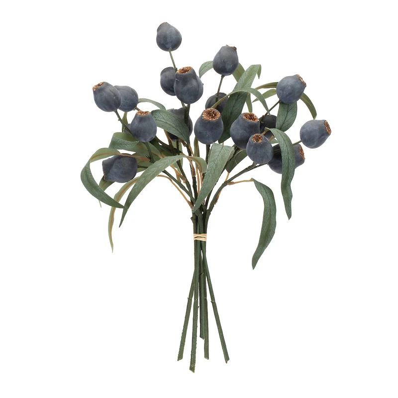 14" Blue Pod Foliage Bundles, 2ct.