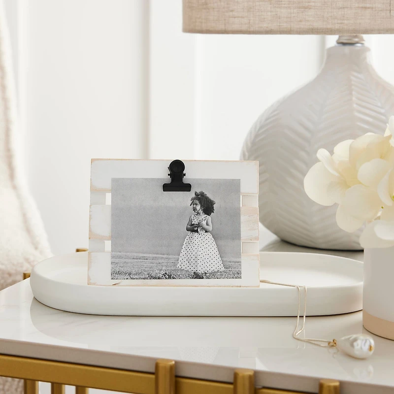 Natural Slatted Mini Clip Frame by Studio Décor®