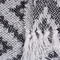 DII® Black Large Chevron Throw