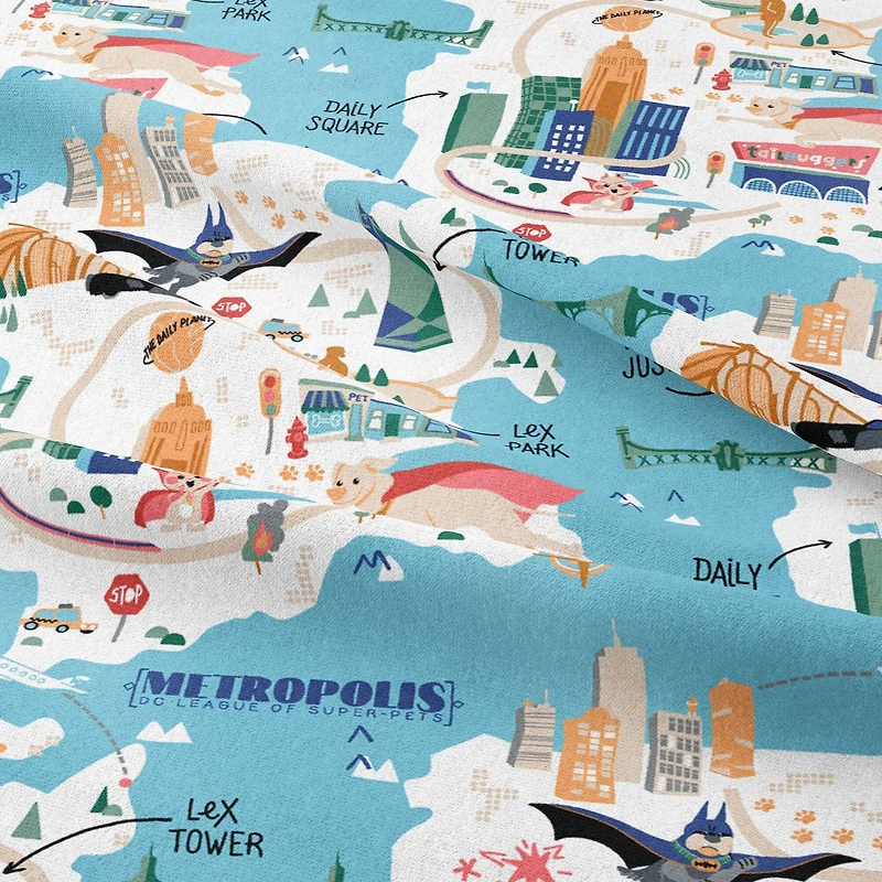 Super Pets™ Metropolitan Map Cotton Precut Fabric