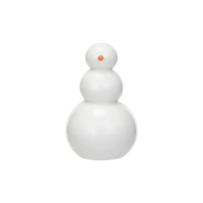 Hello Honey® 5" White Stoneware Snowman Décor