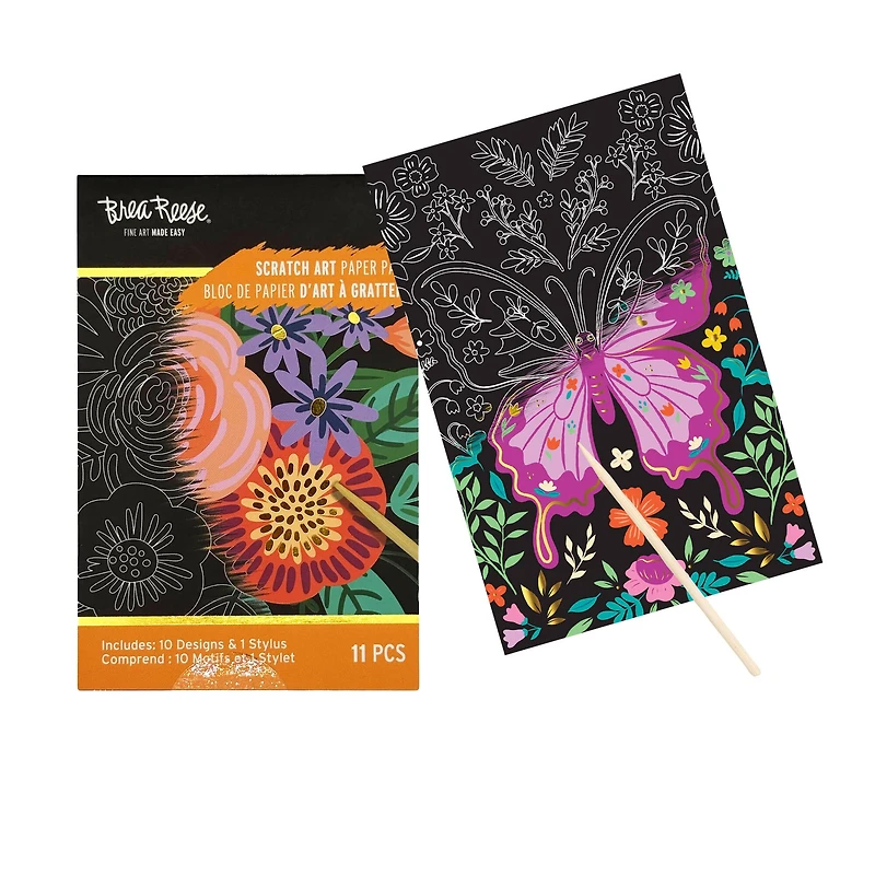 Brea Reese™ Mini Bouquets Scratch Art Paper Pad