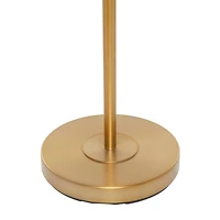 Blue Velvet Transitional Floor Lamp, 69" x 18" x 18"