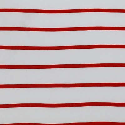Fabric Merchants & White Stripes Double Brushed 4-Way Stretch Fabric
