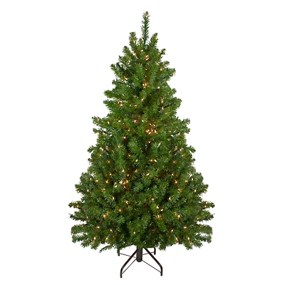 5ft. Pre-Lit Canadian Pine Artificial Christmas Tree, Clear Lights