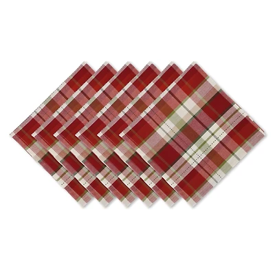 DII® Mountain Trail Plaid Cloth Dinner Napkins, 6ct.