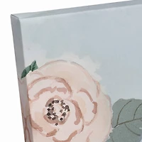 Peach and Green Botanicals 24" x 24" Canvas Wall Art