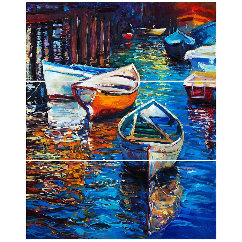 Designart - Boat over the lake