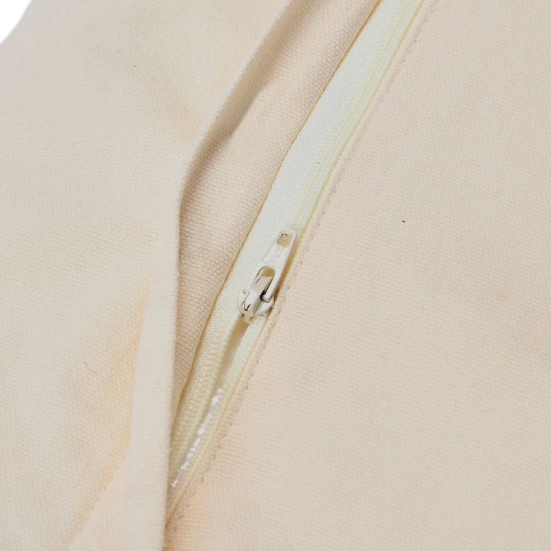 Embroidered Gold, Black & Cream Lumbar Pillow