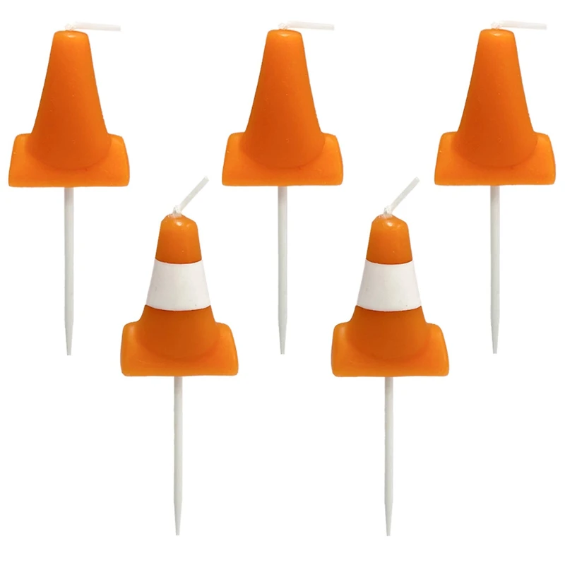 Orange Pylon Candles Pack by Celebrate It™