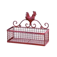 10" Red Rooster Single Wall Rack