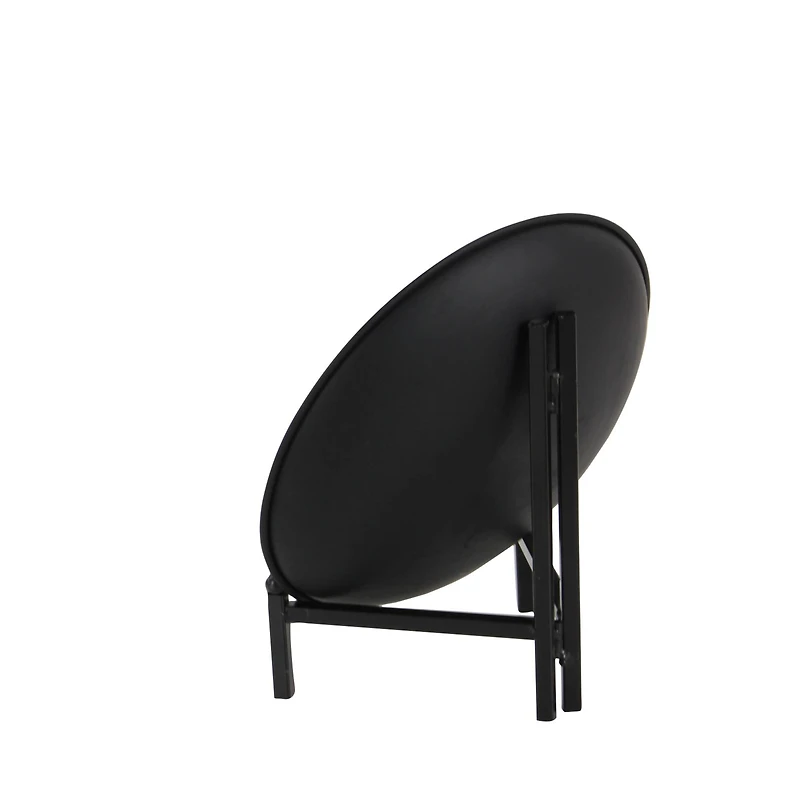 14" Green & Blue Glass Glam Decorative Plate with Stand