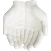 15" White Open Hands Sculpture