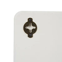 24" Cream Rectangle Wall Shelf