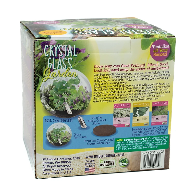 Glass Terrarium - Crystal Glass Garden