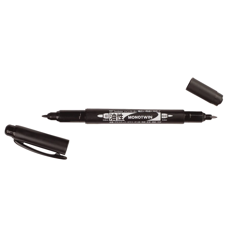 Tombow MONO Twin Black Permanent Marker