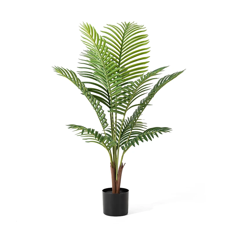 Glitzhome® 3.5ft. Potted Faux Areca Palm Tree