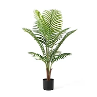 Glitzhome® 3.5ft. Potted Faux Areca Palm Tree