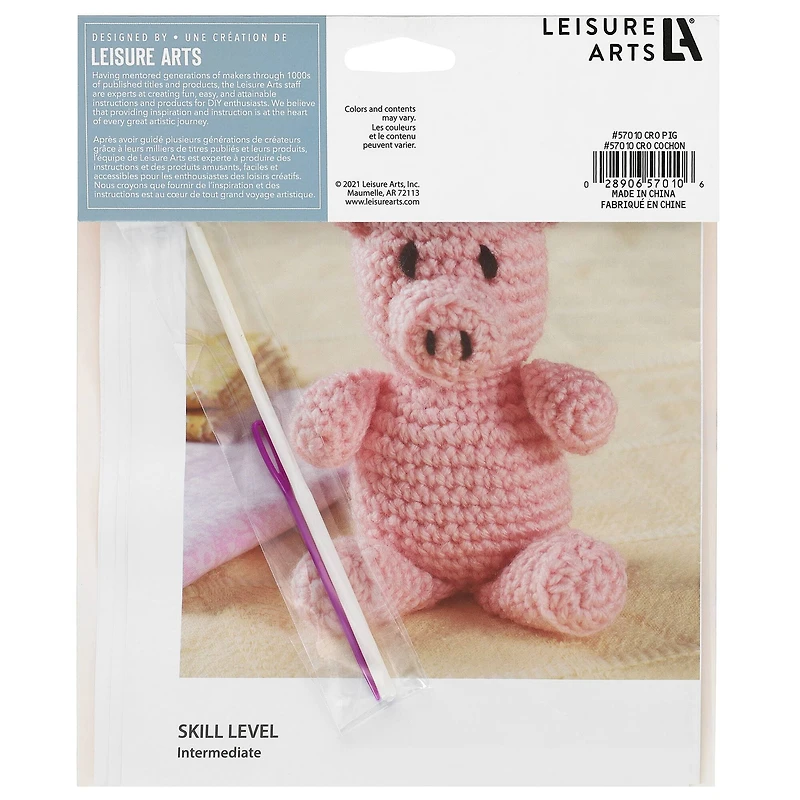 Leisure Arts® Pig Crochet Friend Kit
