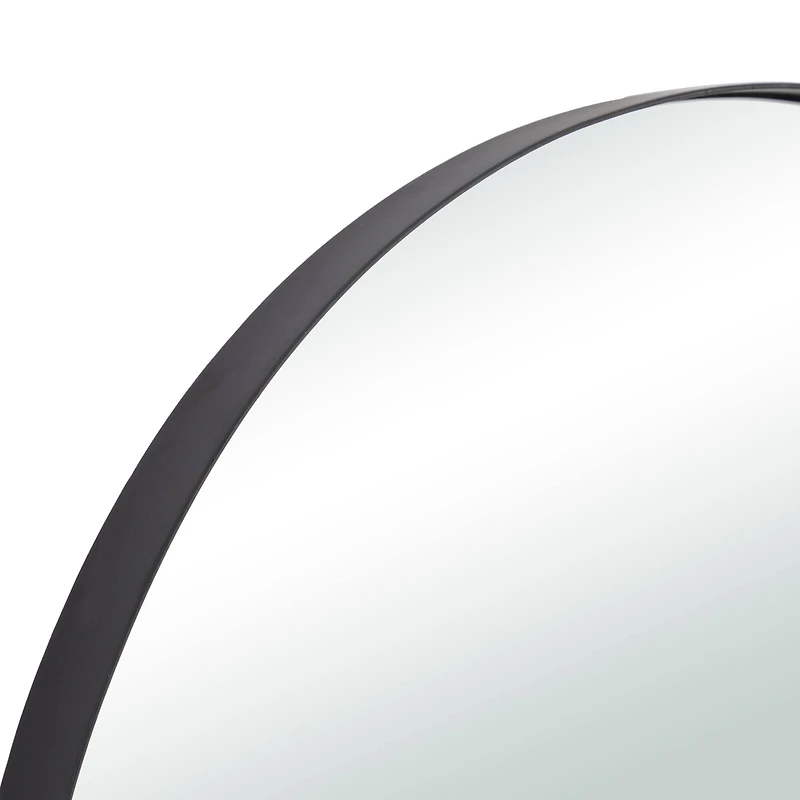 CosmoLiving by Cosmopolitan Black Metal Contemporary Wall Mirror, 26" x 26" x 2"