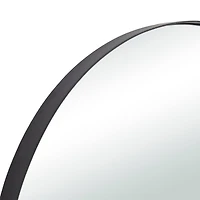 CosmoLiving by Cosmopolitan Black Metal Contemporary Wall Mirror, 26" x 26" x 2"