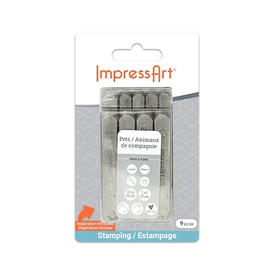 ImpressArt® 4mm & 6mm Pets Metal Stamps Pack