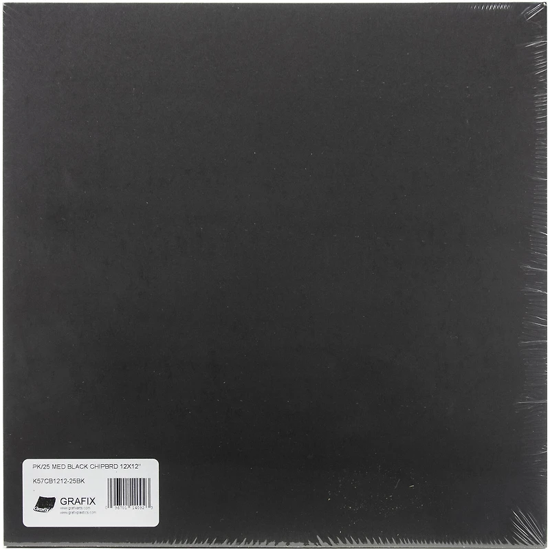 Grafix® Black Medium Weight Chipboard Sheets