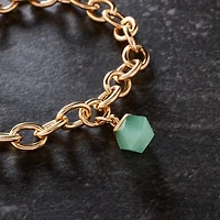 12 Pack: Natural Stone Faceted Ball Charm by Bead Landing