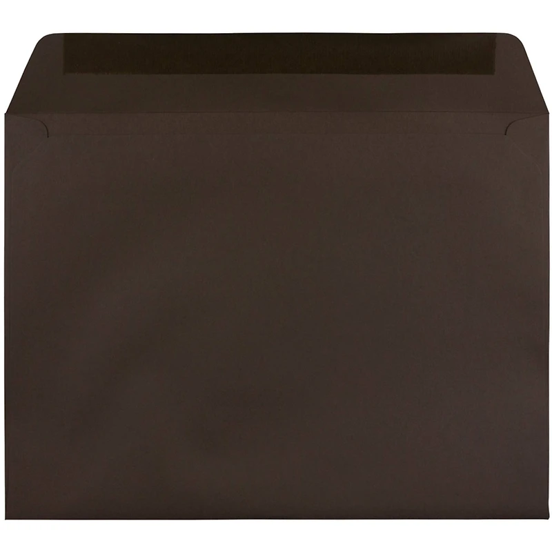 JAM Paper 9.5" x 12.62" Chocolate Brown Premium Booklet Envelopes