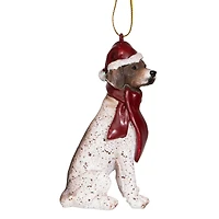 3.5" Pointer Holiday Dog Ornament