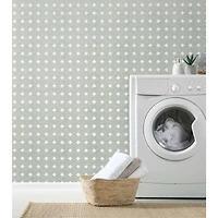 RoomMates White Modern Circles Acoustical Peel & Stick Tiles