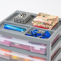 IRIS Gray 5-Case Scrapbook Cart