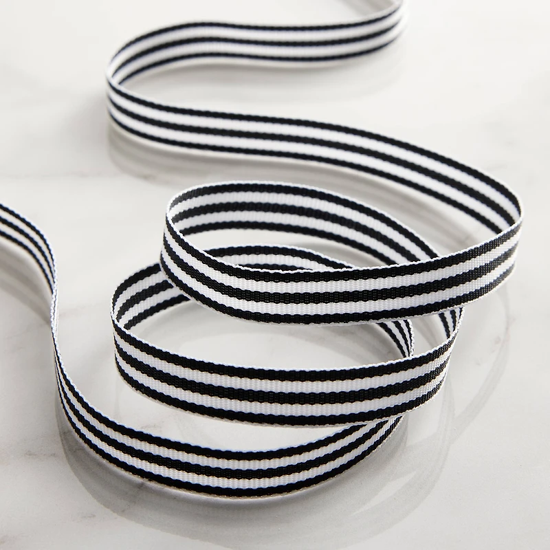 3/8" x 7yd. Grosgrain Stripe Ribbon by Celebrate It™