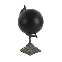 18" Black Iron Industrial Globe