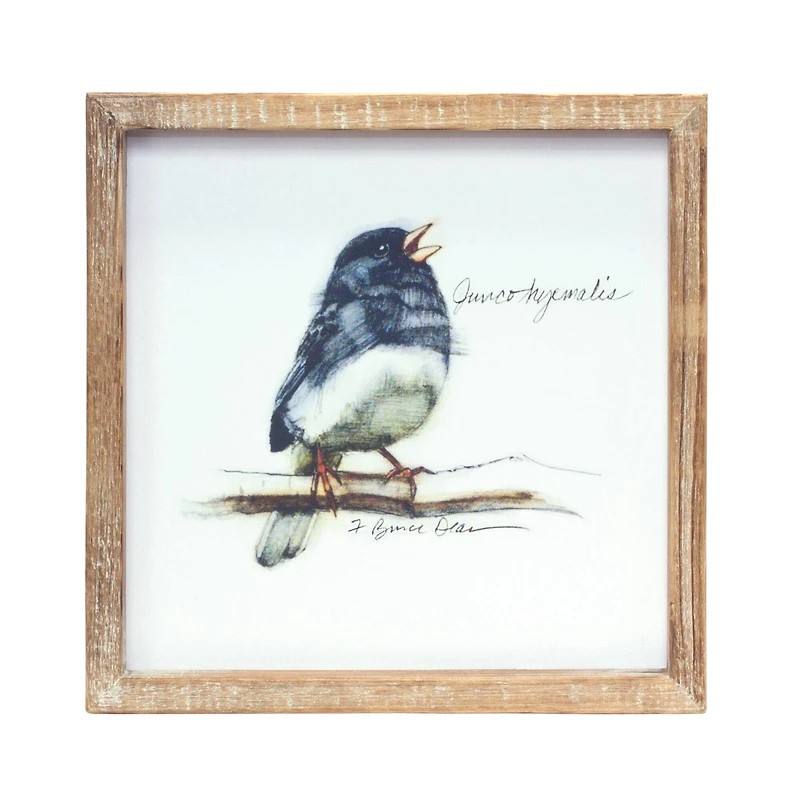 9.5" Framed Bird Print Set, 4ct.