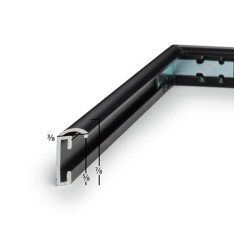 Frame USA Metal II Black Single Image Picture Frame