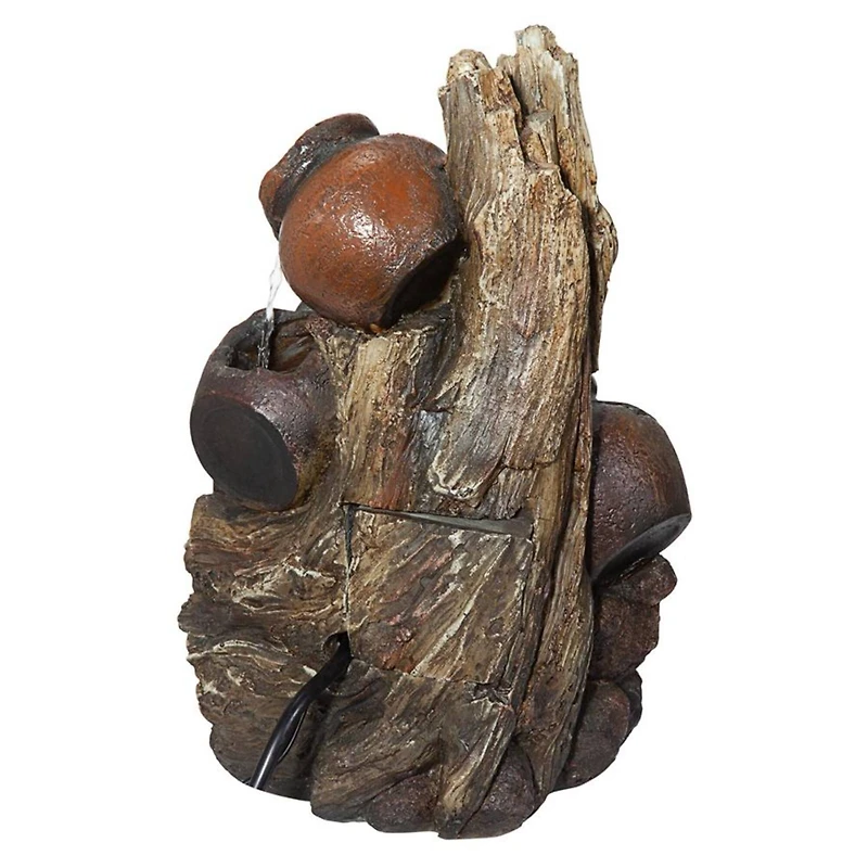 Design Toscano Primavera della Vita Cascading Waterfall Illuminated Tabletop Fountain