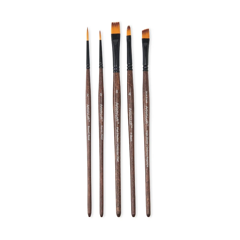 Golden Synthetic Acrylic 5 Piece Brushes by Artist's Loft™
