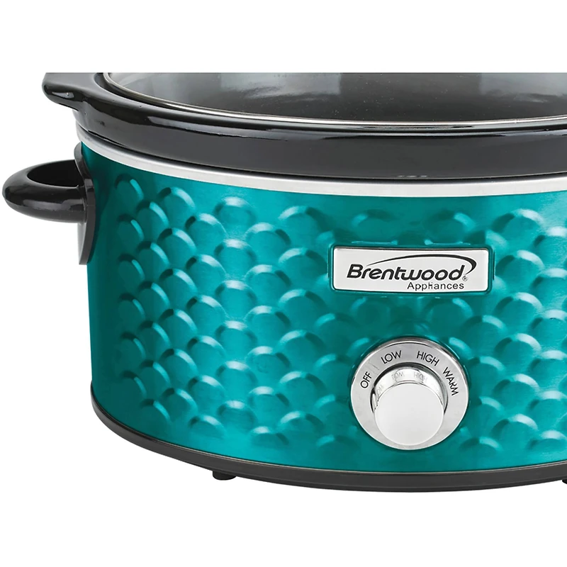 Brentwood 4.5qt. Scallop-Pattern Slow Cooker