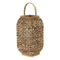 21.5" Wicker Lantern