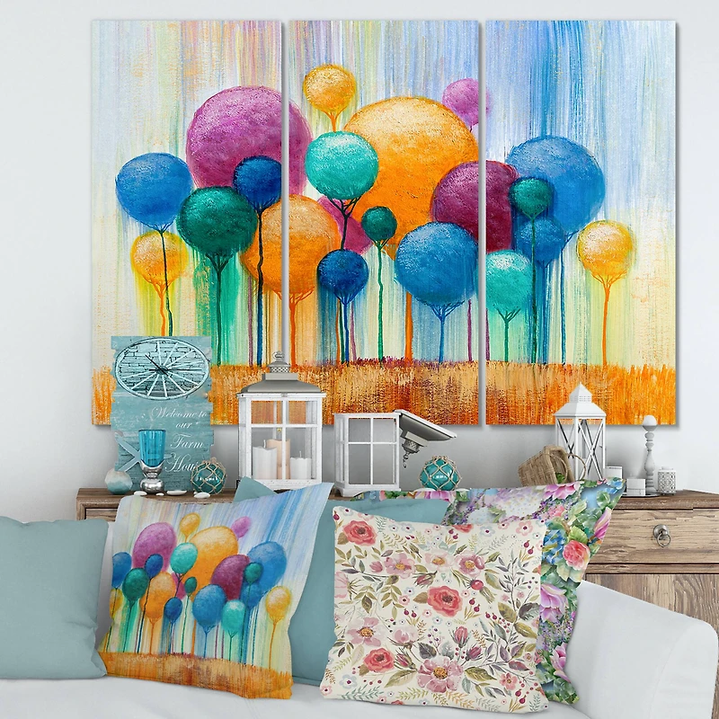 Designart - Colourful Ornamental Trees IV