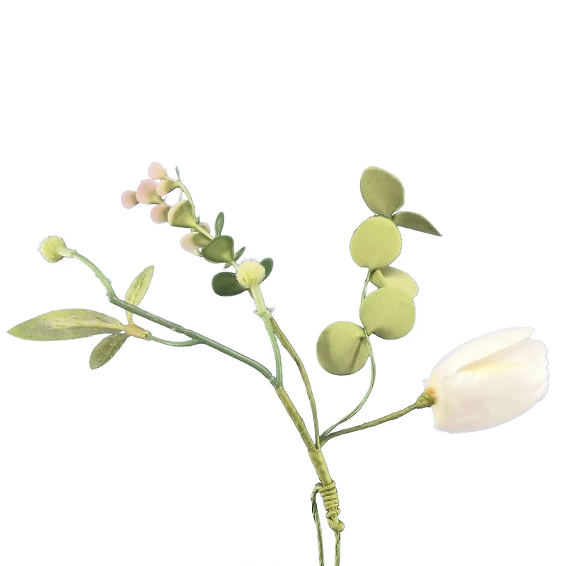 5ft. Pink Tulip & Eggs Coiled Garland by Ashland®